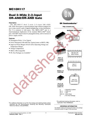 MC10H117P datasheet  